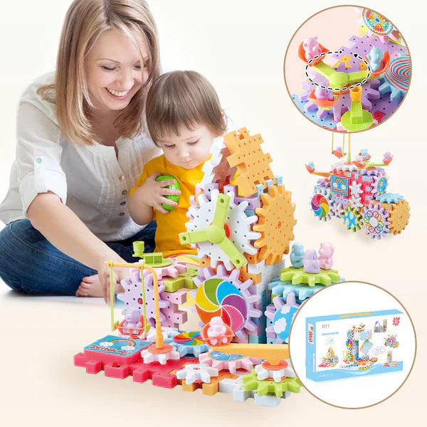 Jouet de Construction à Engrenages 204 pcs