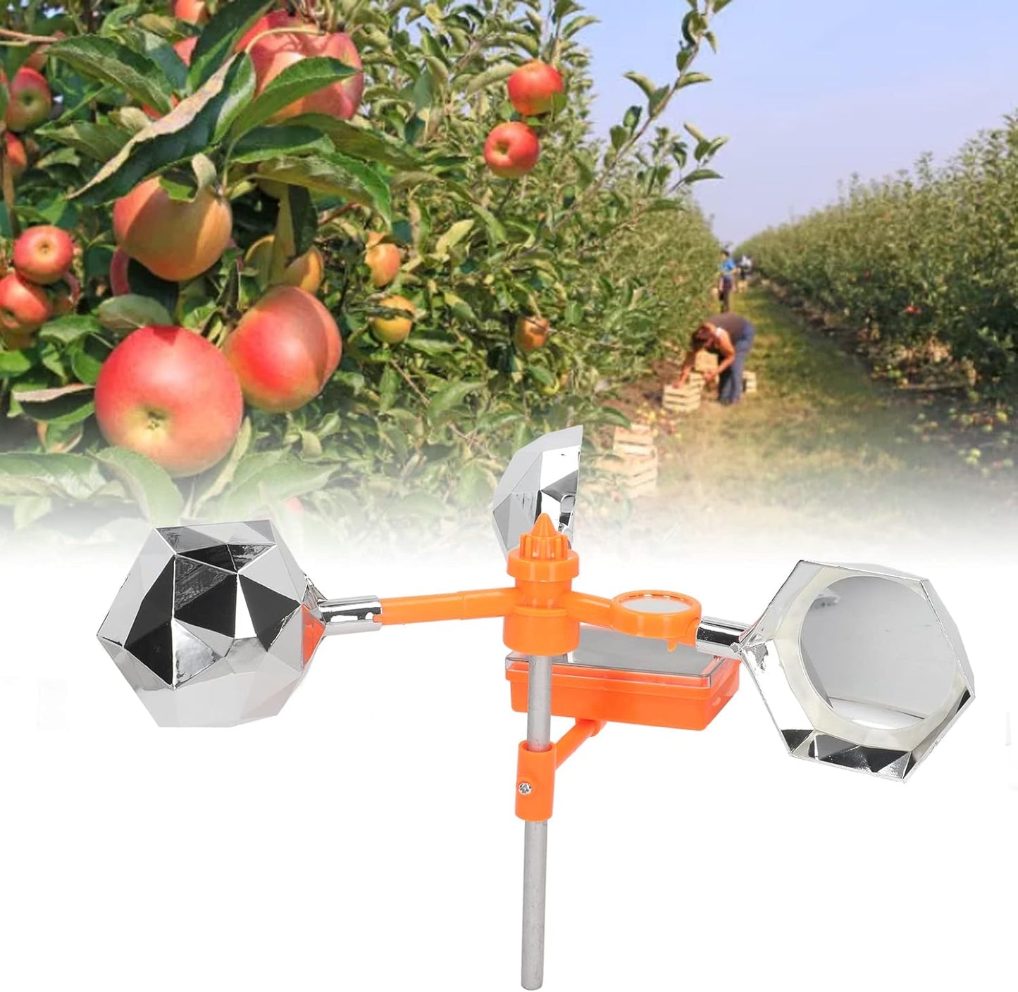 Répulsif Solaire Anti-Oiseaux – 360° Rotation