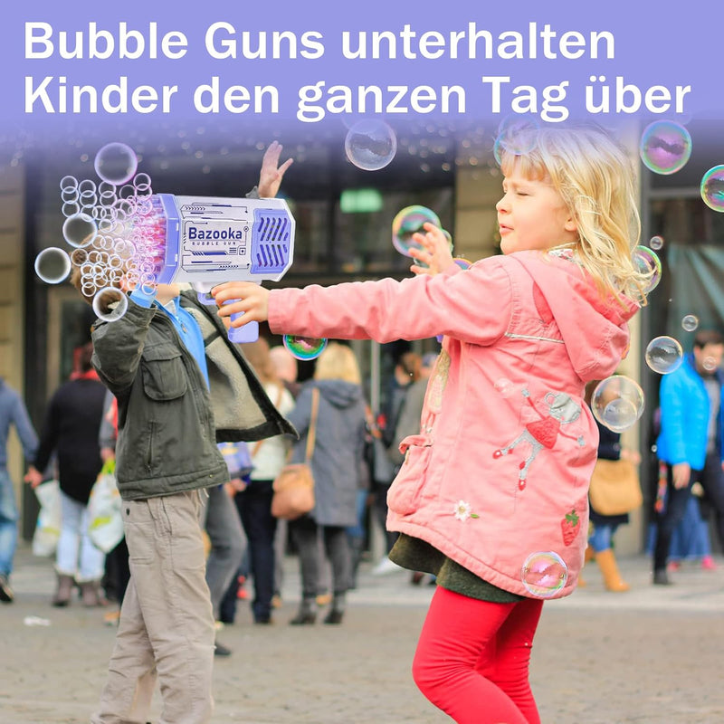 Pistolet à bulles automatique lumineux