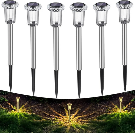 Lot de 6 Lampes Solaires Extérieures