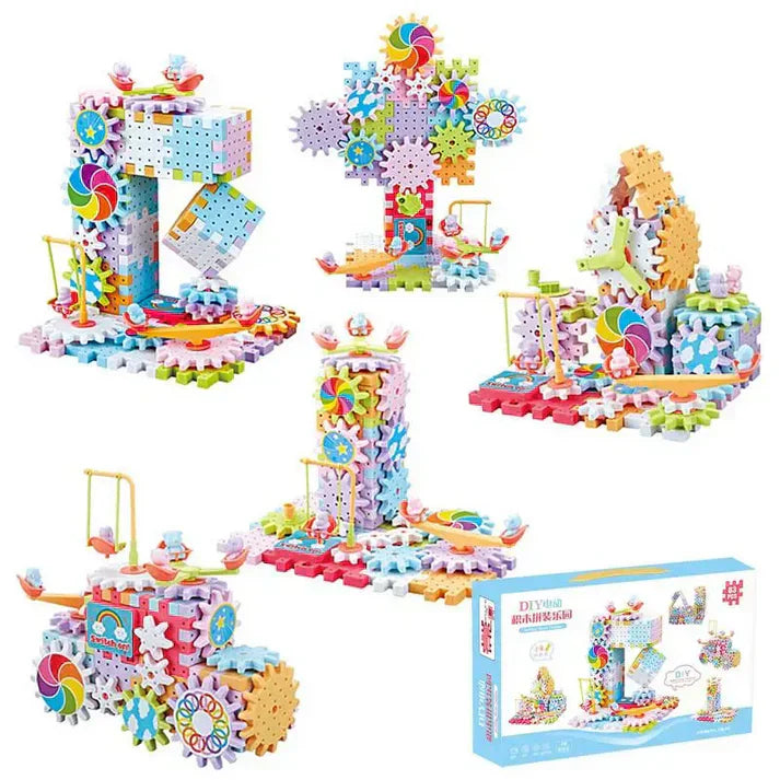 Jouet de Construction à Engrenages 204 pcs
