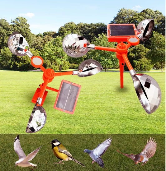 Répulsif Solaire Anti-Oiseaux – 360° Rotation